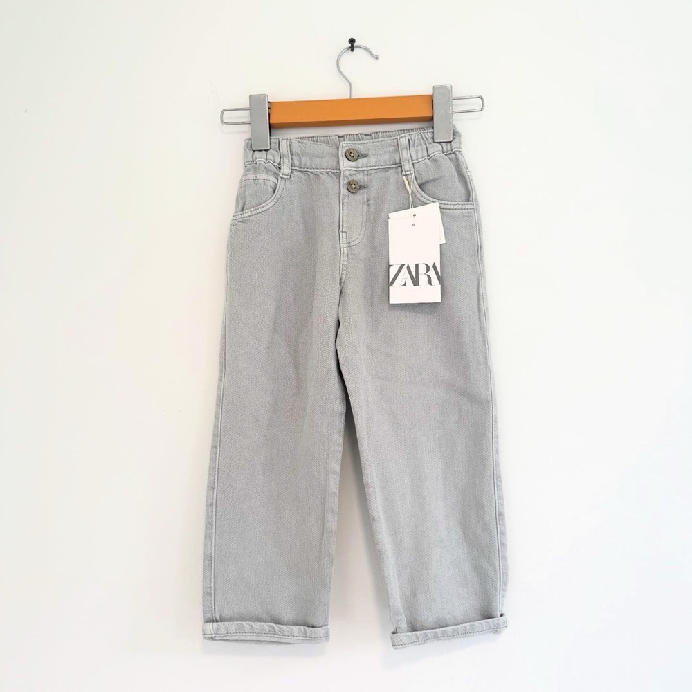 Zara grey jeans size 4 years NWT